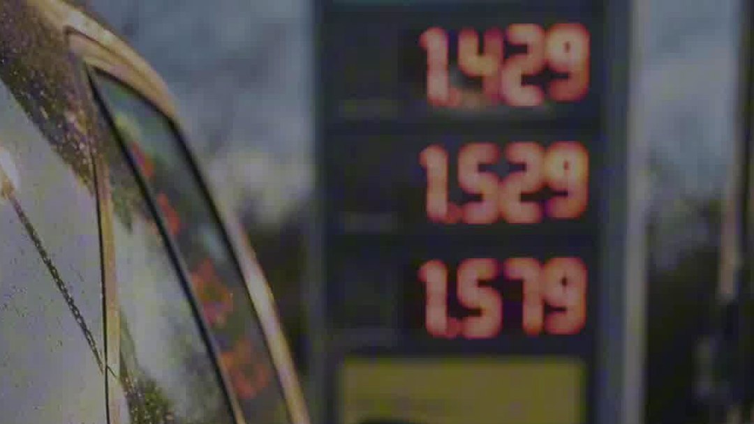 Fuel prices displayed on a petrol station forecourt sign
